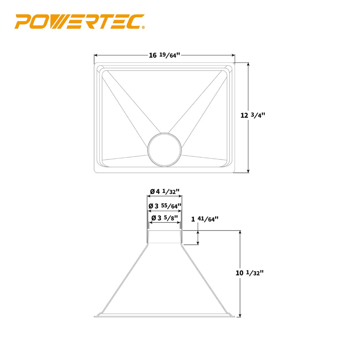 Big Gulp Dust Hood for Woodworking Dust Collection G43198