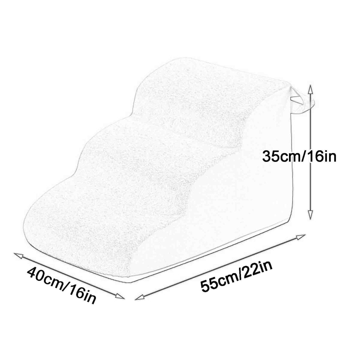 3-Step Non-Slip Dog Stairs with Handle Z69093