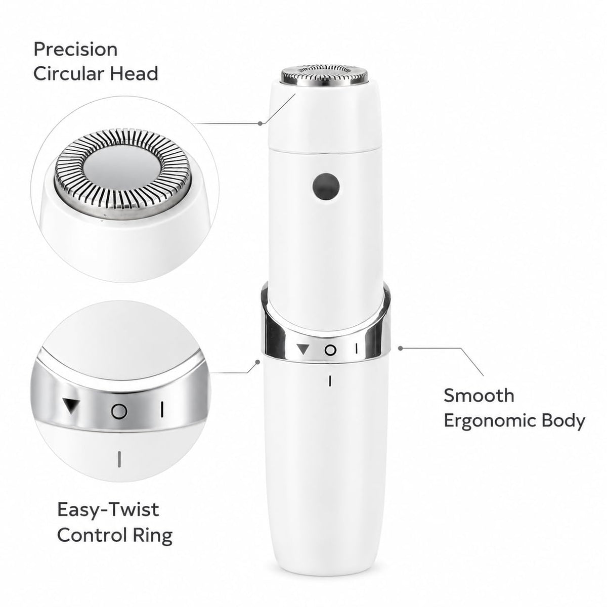 Portable Electric Facial Hair Remover with LED Light F5134