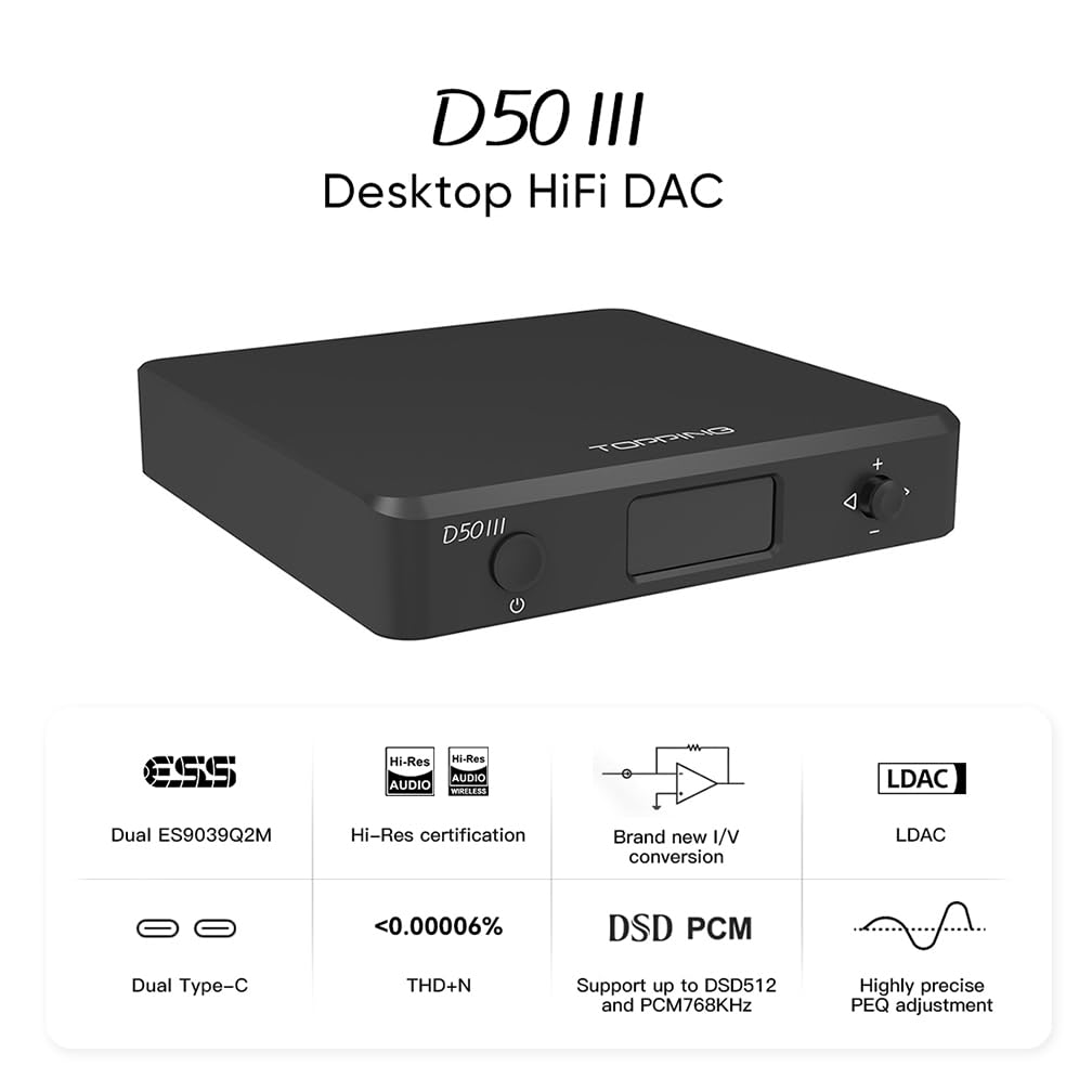 Black USB BT5.1 Optical Coaxial RCA TRS Audio DAC E949