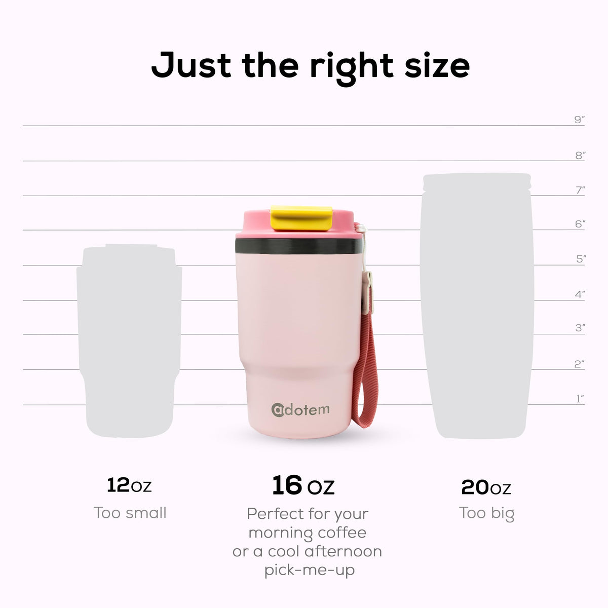 16oz Insulated Stainless Steel Tumbler with Straw & Lid G605972