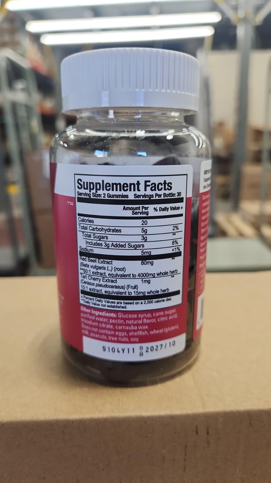 Beet Root Gummies 4000mg & Tart Cherry C6928