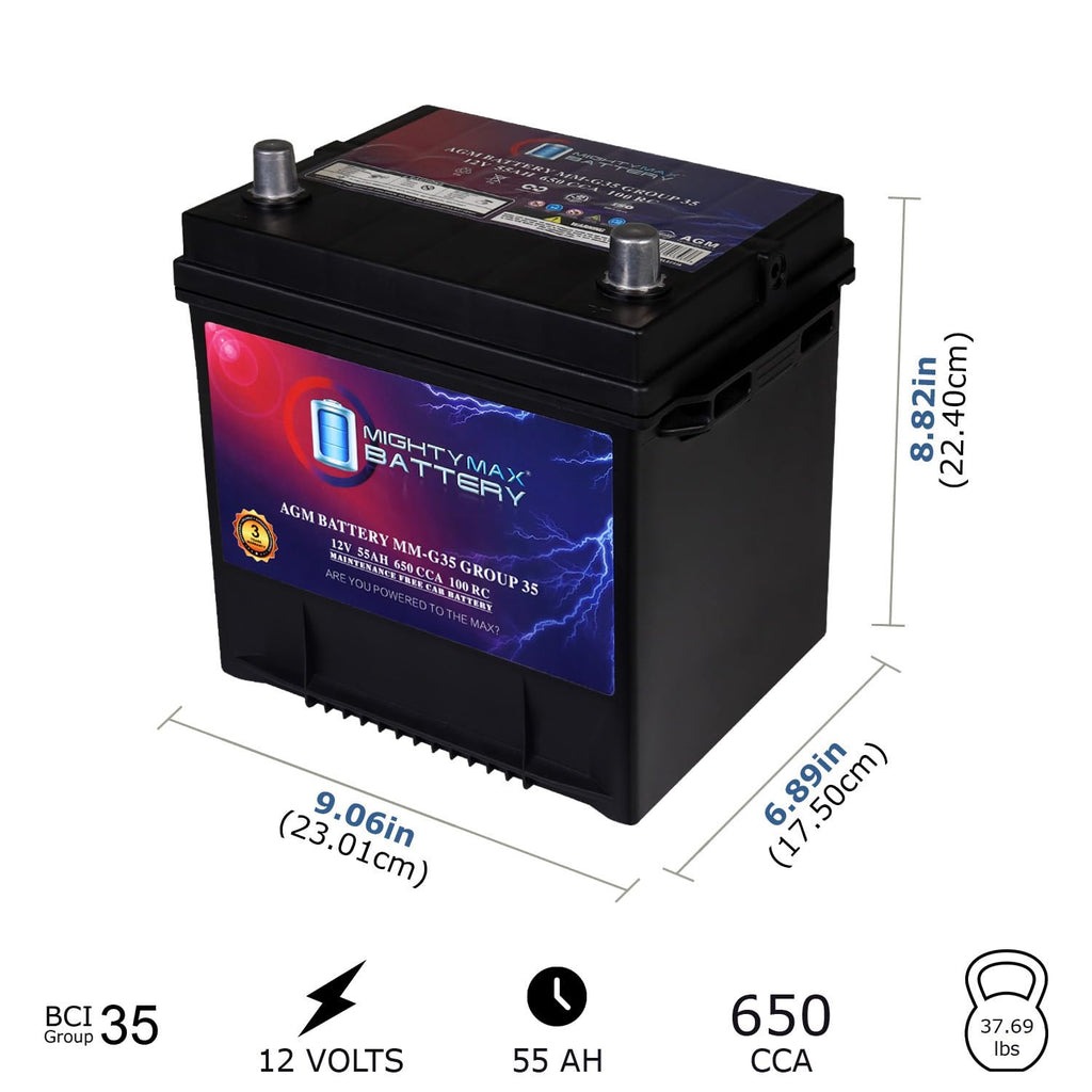 12V 55Ah AGM Replacement Battery W3610