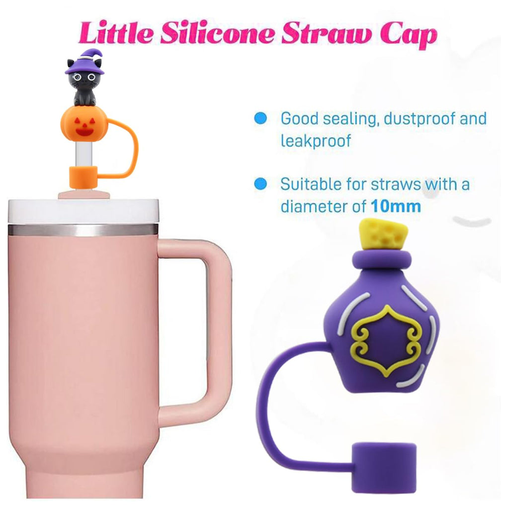 Straw Cover Cap for 30 and 40 Oz Tumbler, 10 mm Reusable Straw Tips Lids M82072