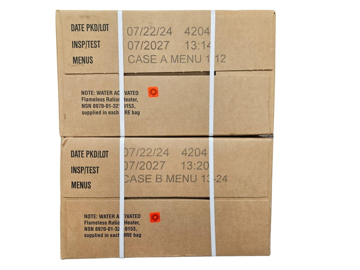Case of 12 MREs Ready to Eat Meal 12 Packs X981676