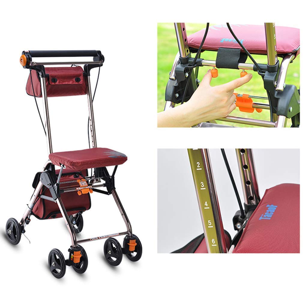 Portable Rollator Walker with Seat F80290