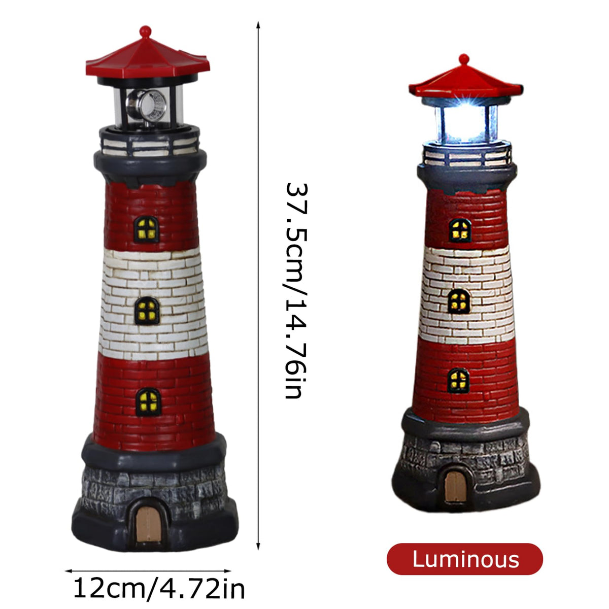 Waterproof Rotating LED Lighthouse Lamp D6703
