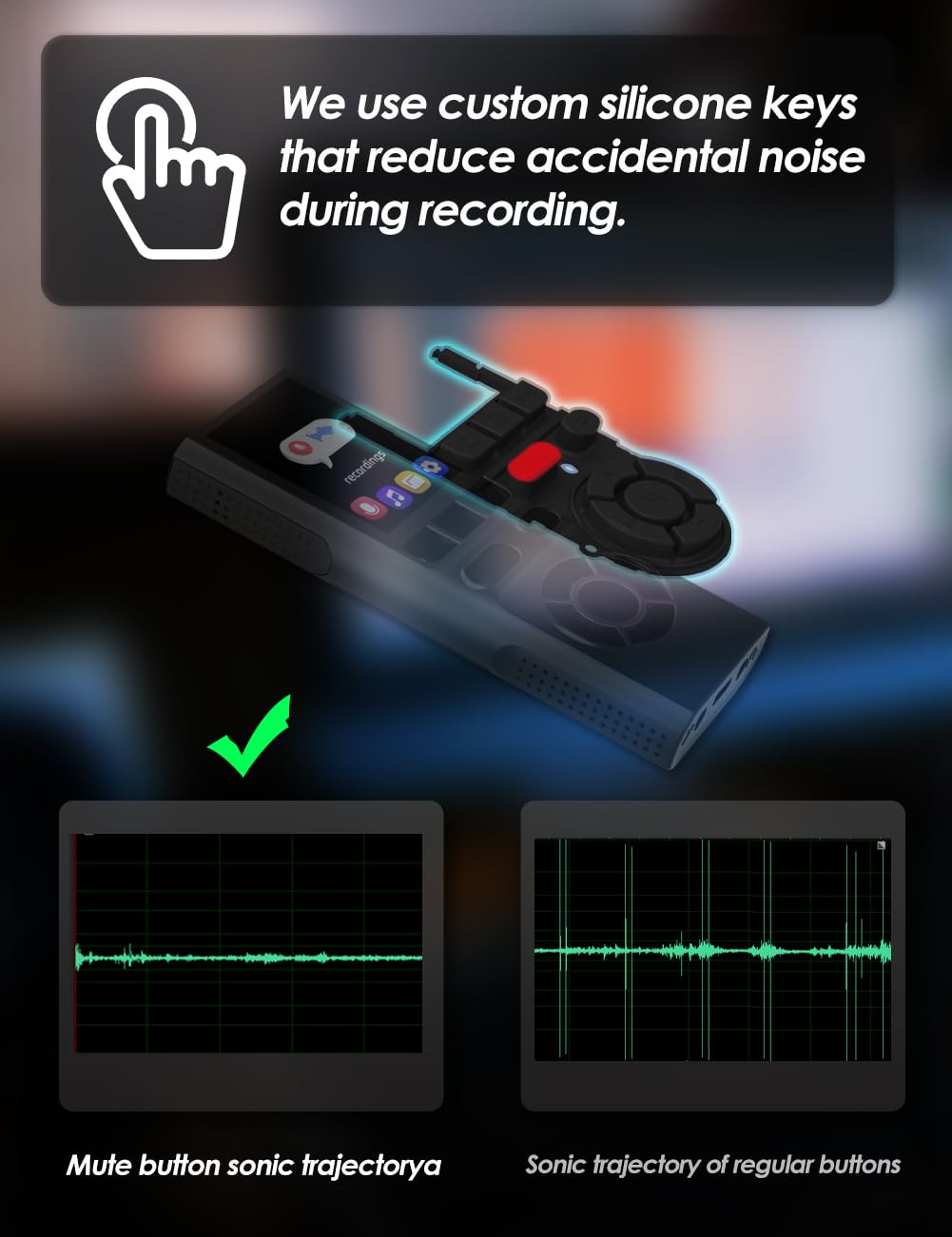 64GB Digital Voice Recorder with Playback USB O29504