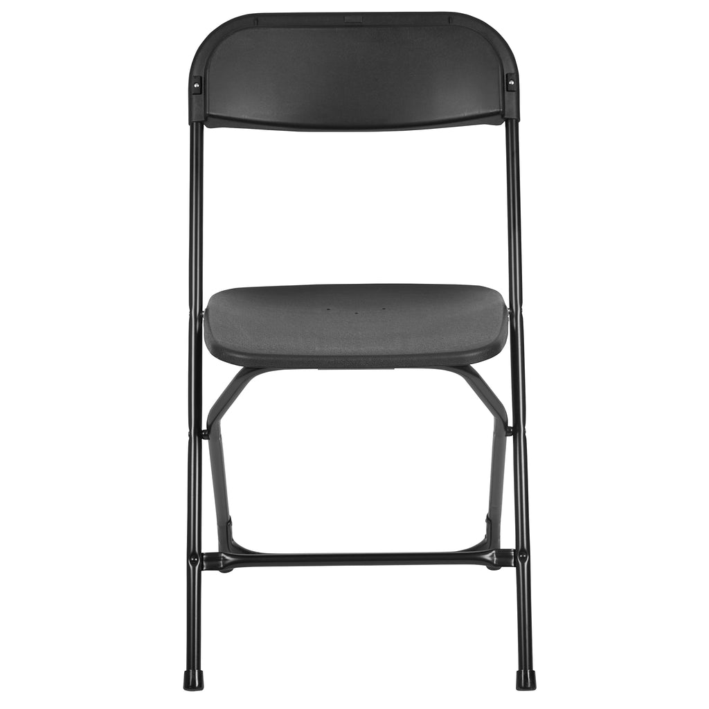 Black Plastic Folding Chair 10-Pack E56901