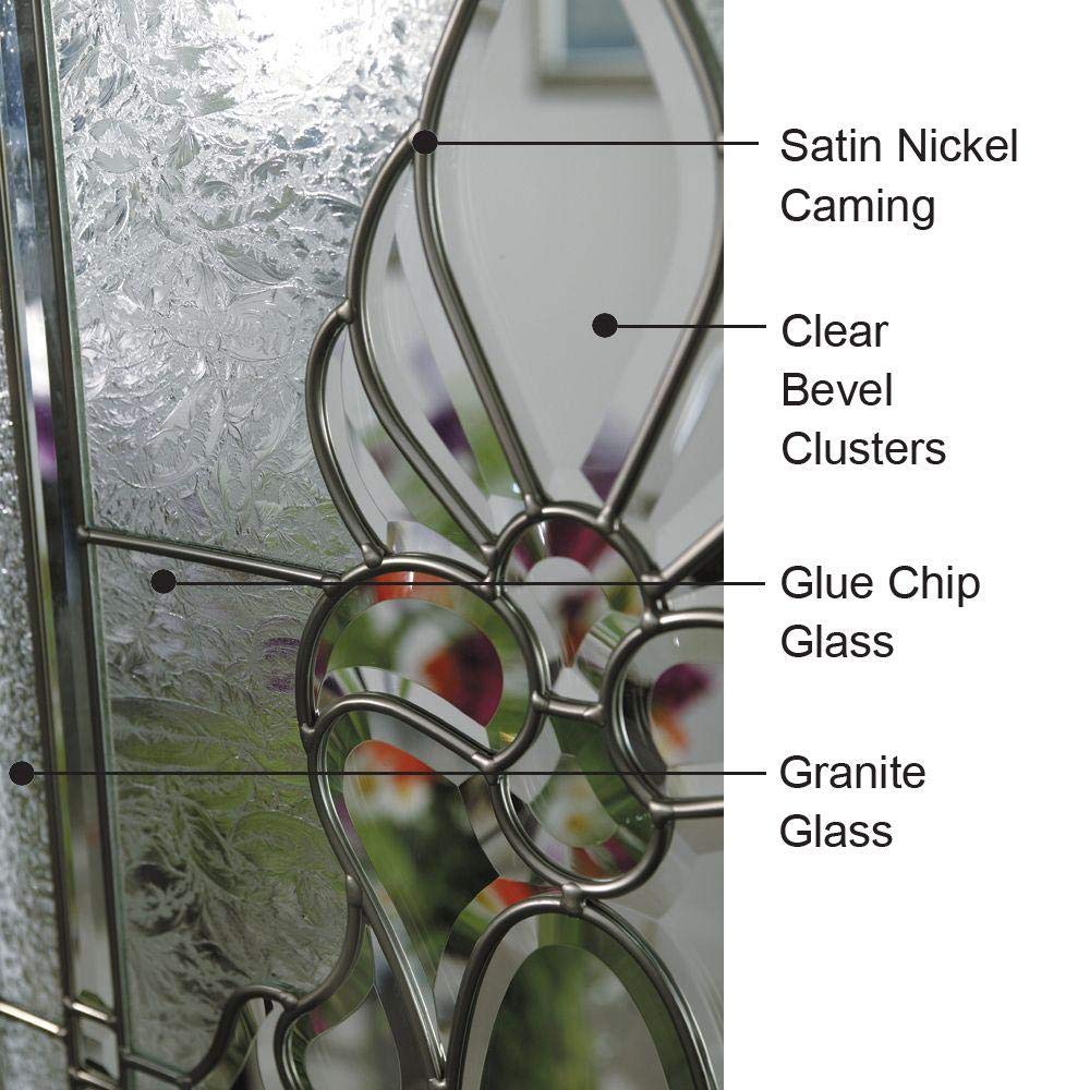 Steel Brilliant White Left Hand In-swing Exterior Prehung Door 36"x80" with 14" Sidelites V43746