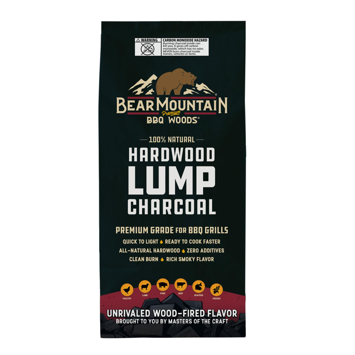 4 Pack Hardwood Lump Charcoal 16 Pounds X3191