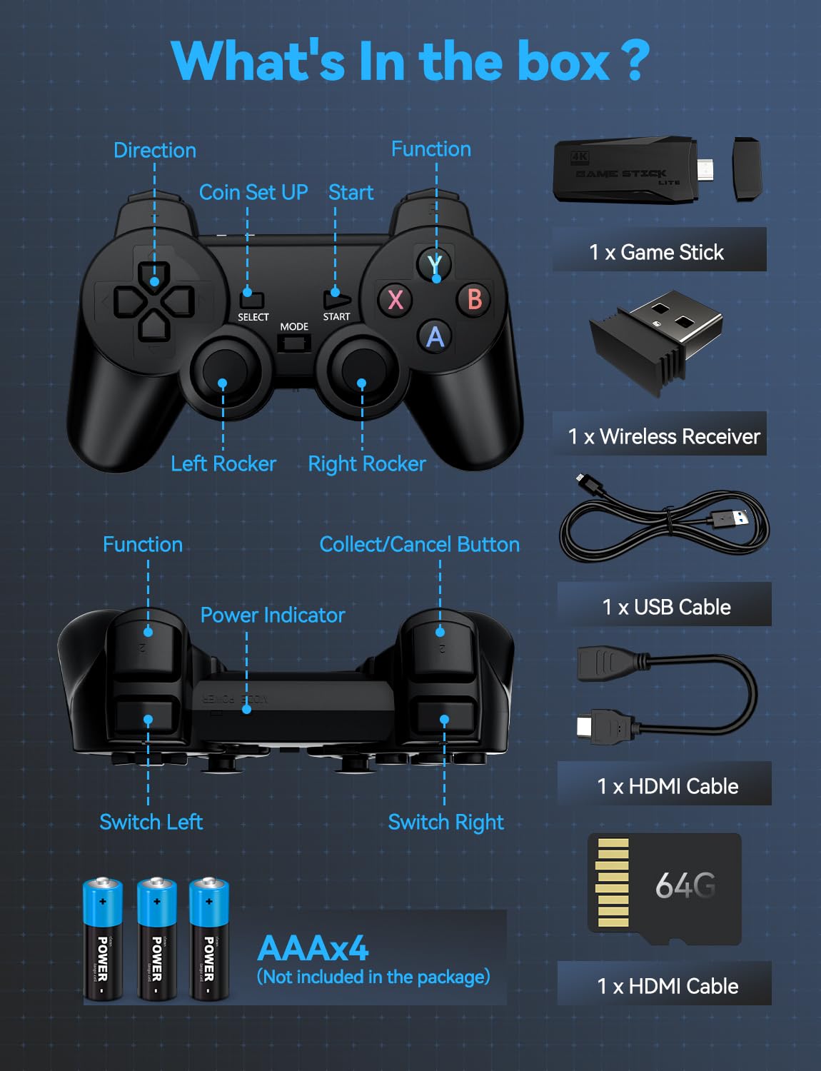 4K HDMI Retro Gaming Console Z4683