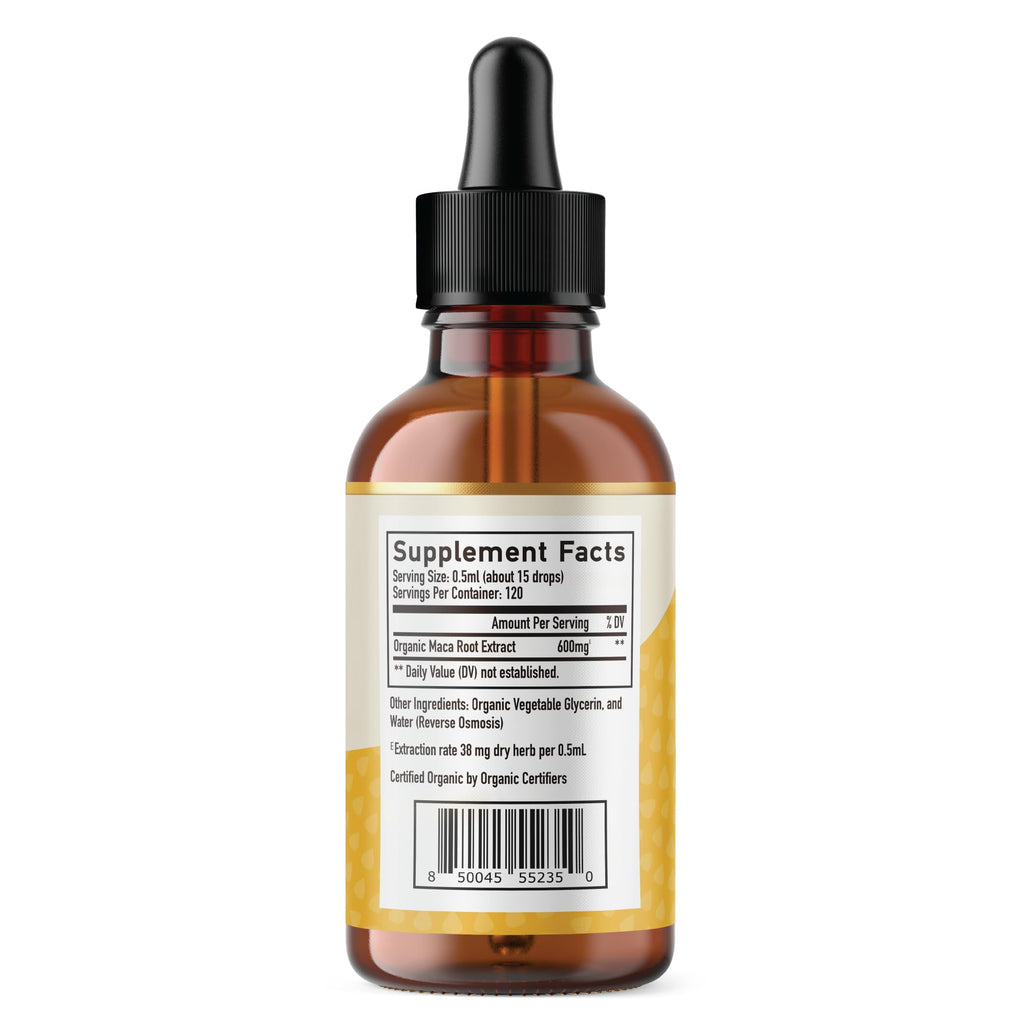 Organic Maca Root Liquid Drops 2 fl oz V248