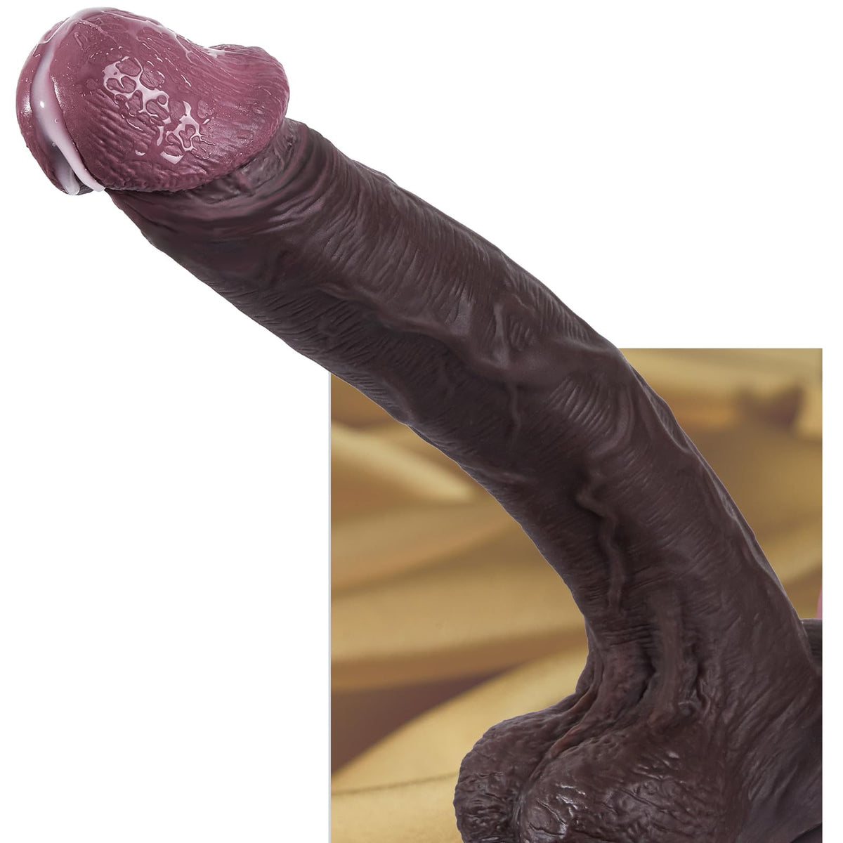 12" Thick Black Dildo Q52158