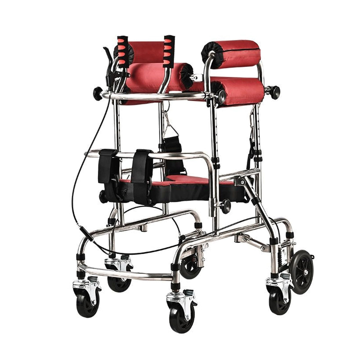 Height Adjustable Kids Upright Walker with Seat E640