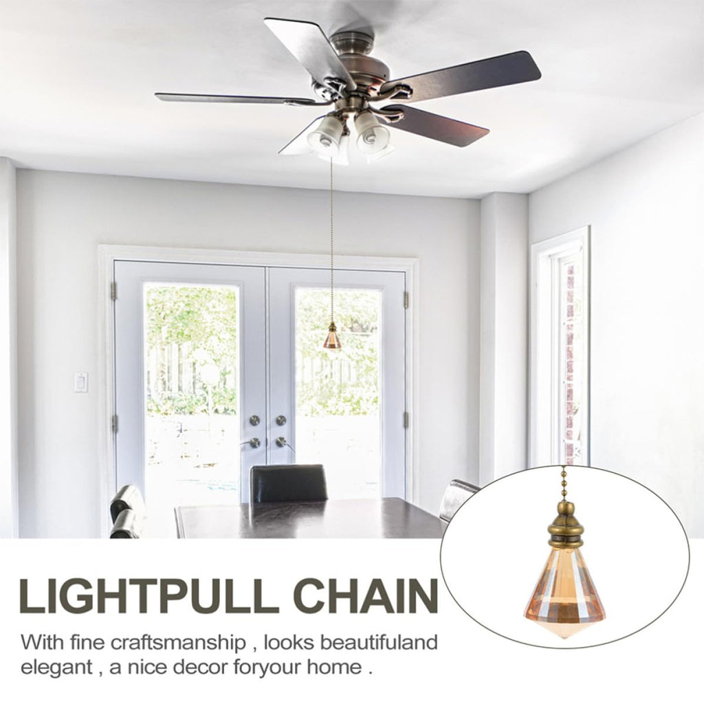 Ceiling Fan Pull Chain Crystal Pendant D6475
