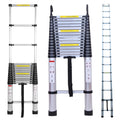 Collapsible Telescoping Ladder 20.5FT Aluminum Lightweight 330LB Capacity R890