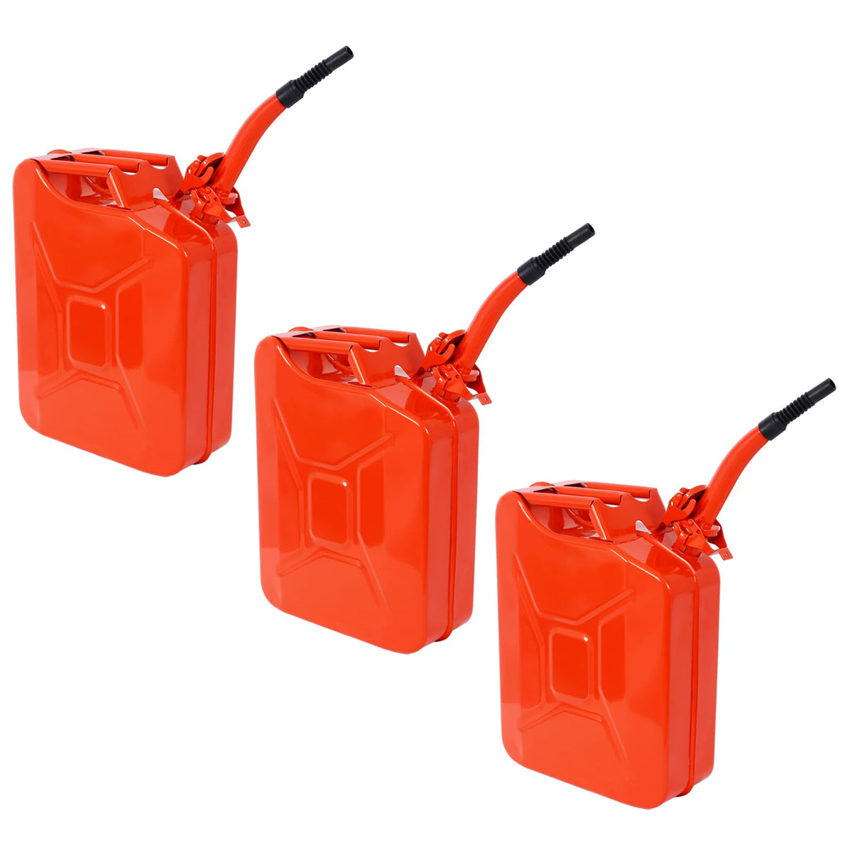 5 Gallon Steel Jerry Fuel Can Set of 3 B879