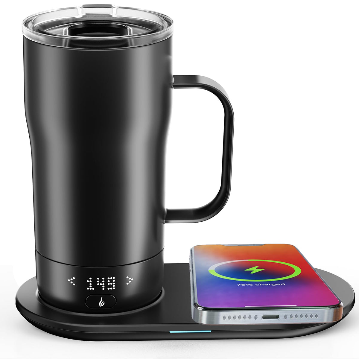 18 Oz Temperature Control App Controlled Self Heating Coffee Mug N2018