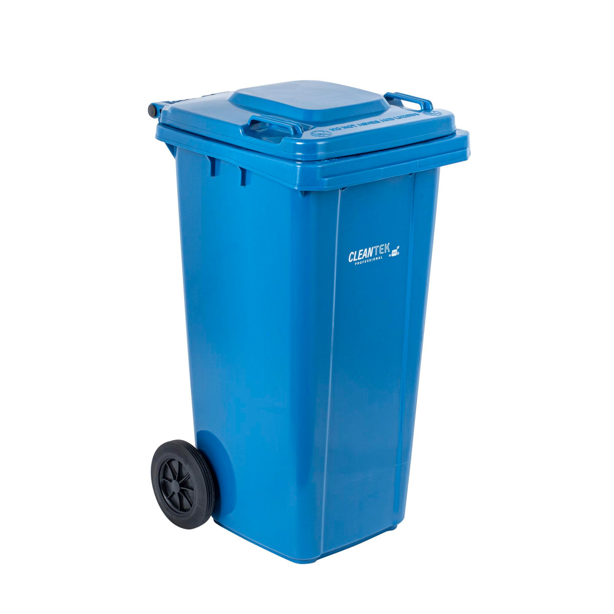 32 gal Blue Plastic Wheeled Trash Can X427227