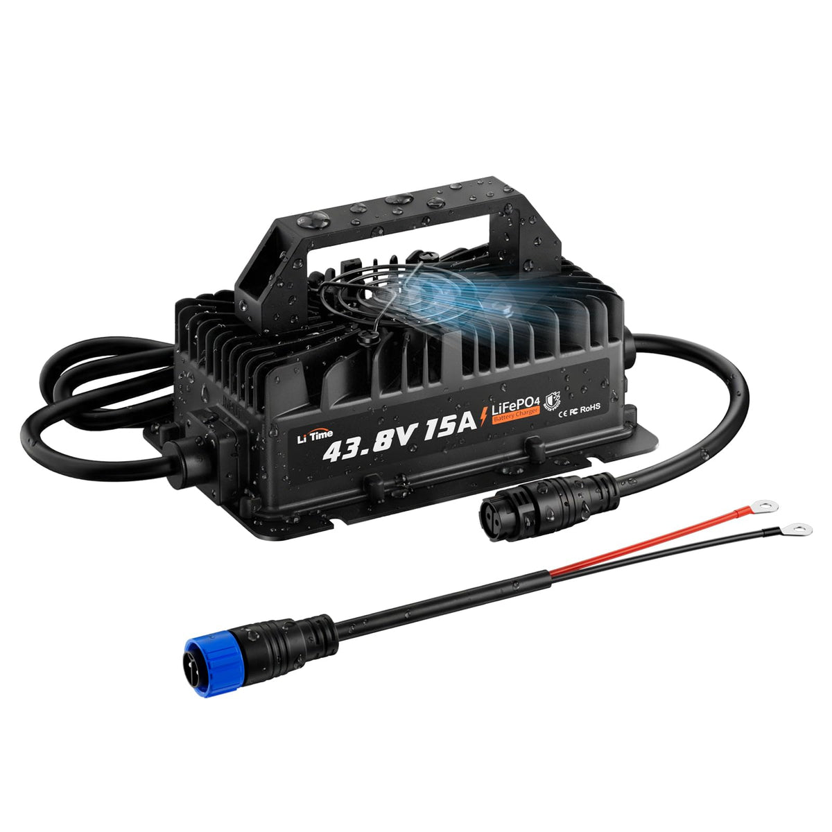 36V 15A Lithium Battery Charger IP66 Waterproof F77340