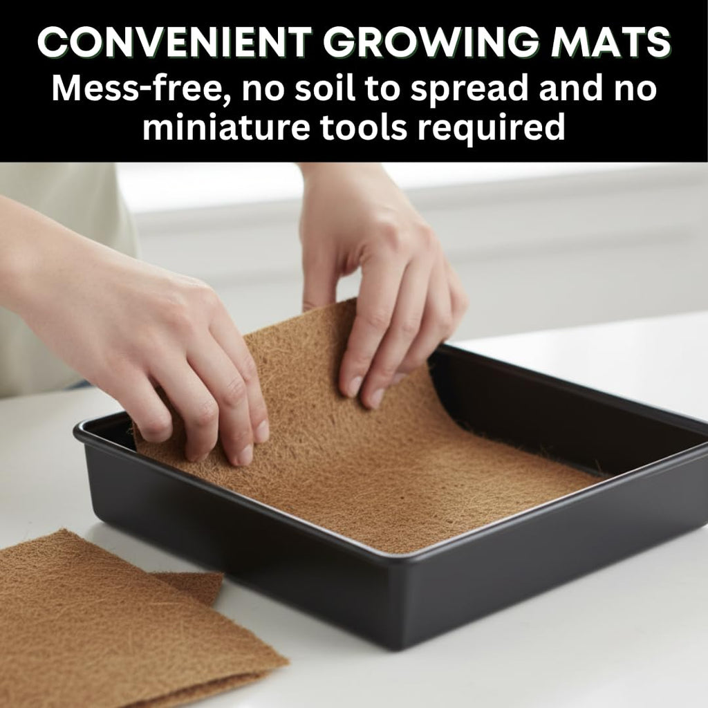 Cat Grass Growing Kit with Organic Seed and Jute Grow Mats N425005