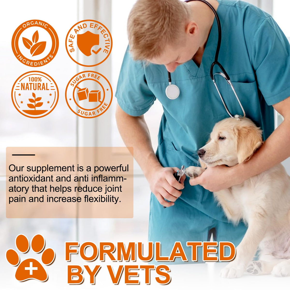 180 Count Turmeric Curcumin Tablets for Dogs X698