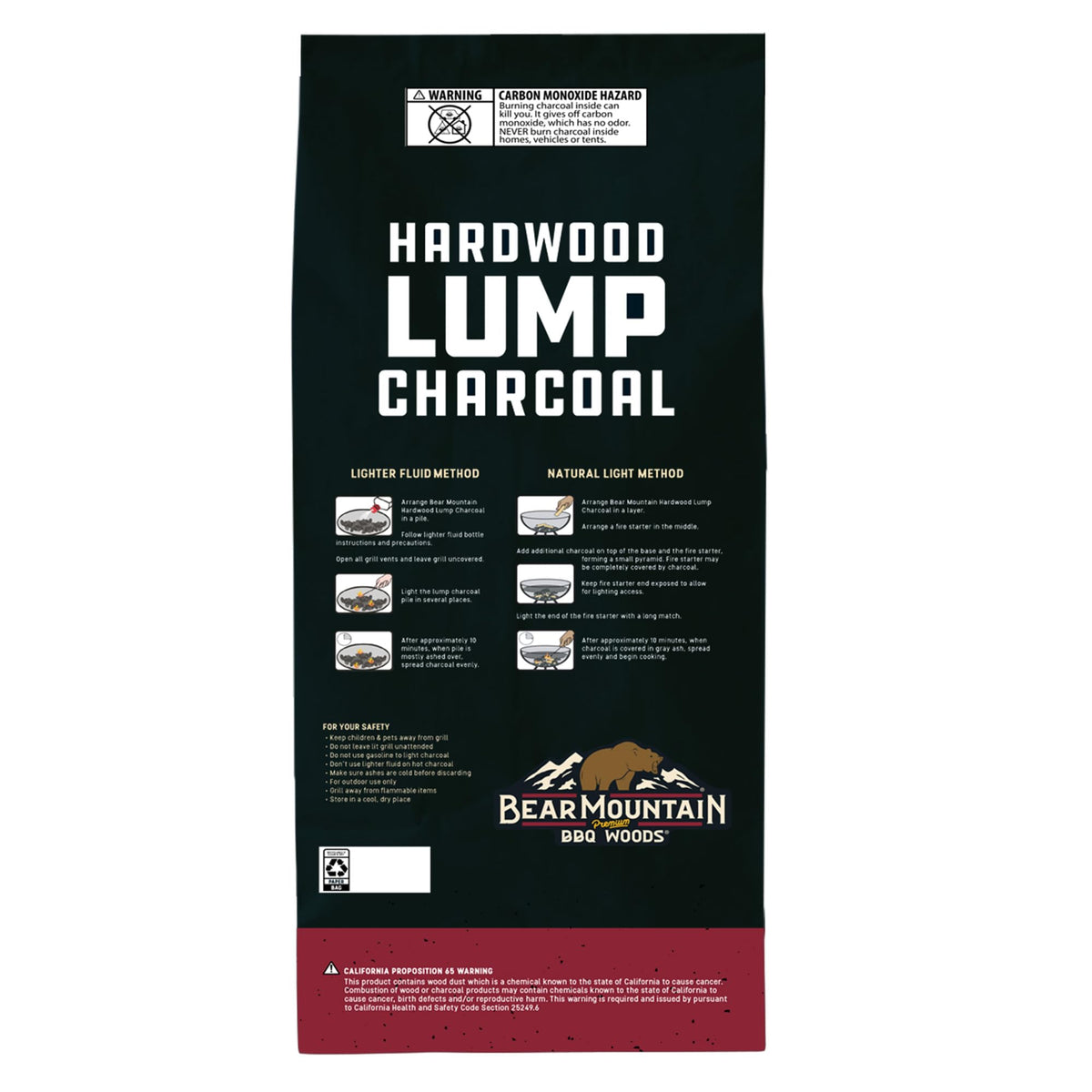4 Pack Hardwood Lump Charcoal 16 Pounds X3191