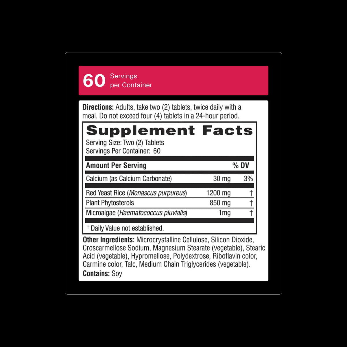 Red Yeast Rice 120 Capsules W176134