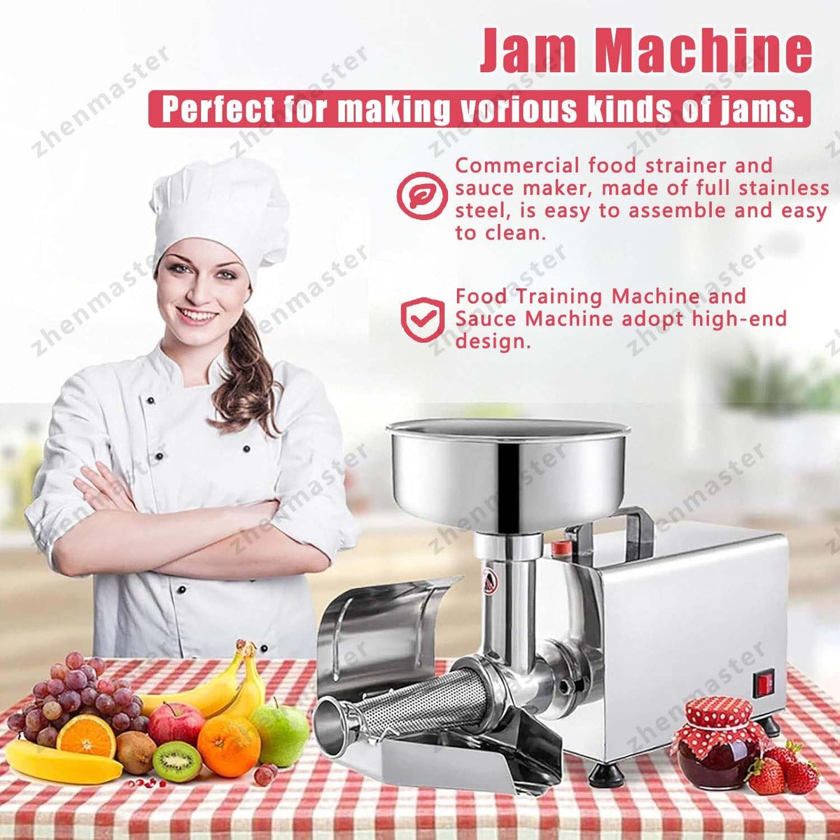 450W Stainless Steel Electric Tomato Strainer T17714