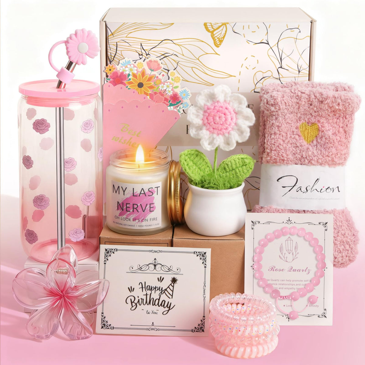 Pink Gift Basket U877