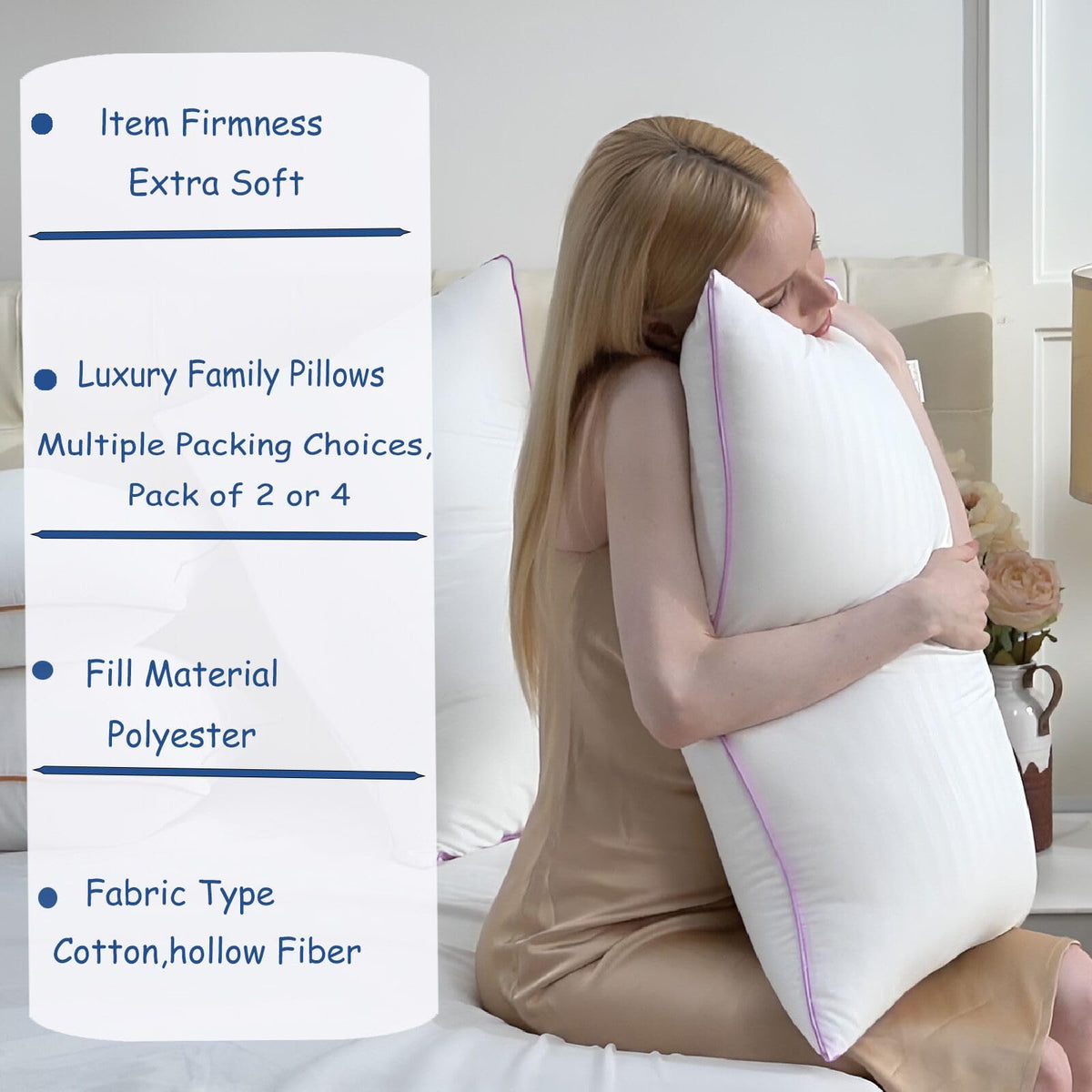 King Size Down Alternative Pillows Set of 2 U7156