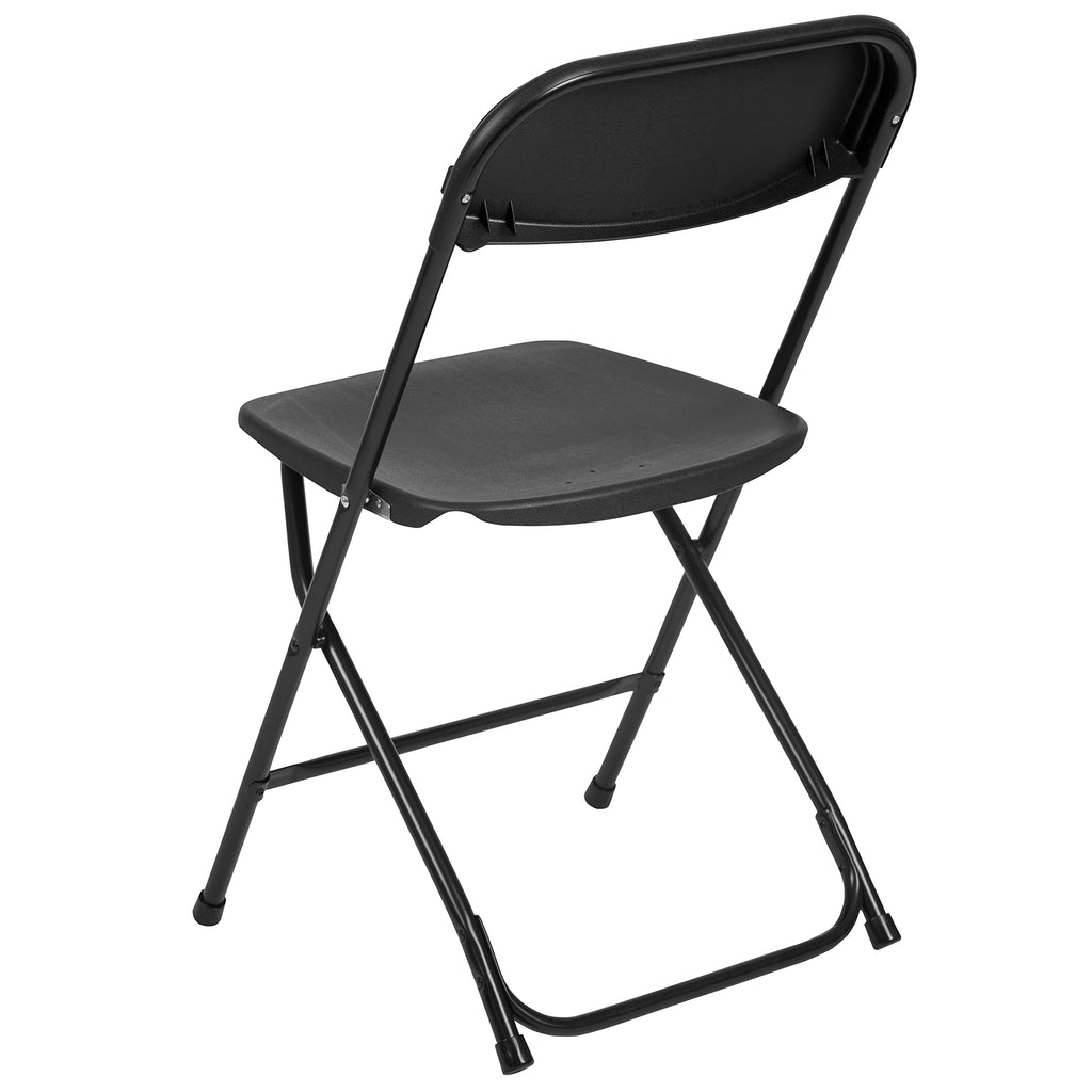 Black Plastic Folding Chair 10-Pack E56901