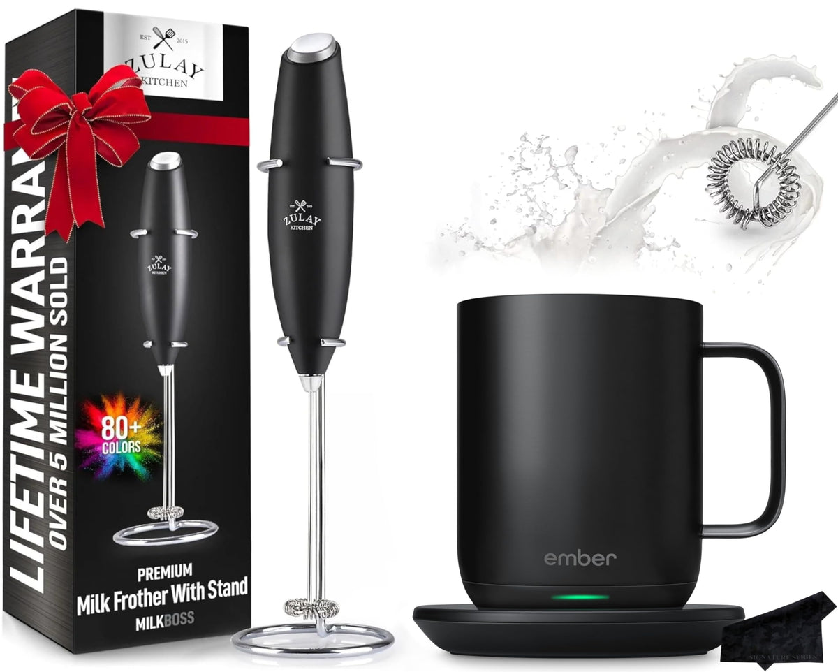 10 oz Temperature Control Smart Mug with Milk Frother N83139