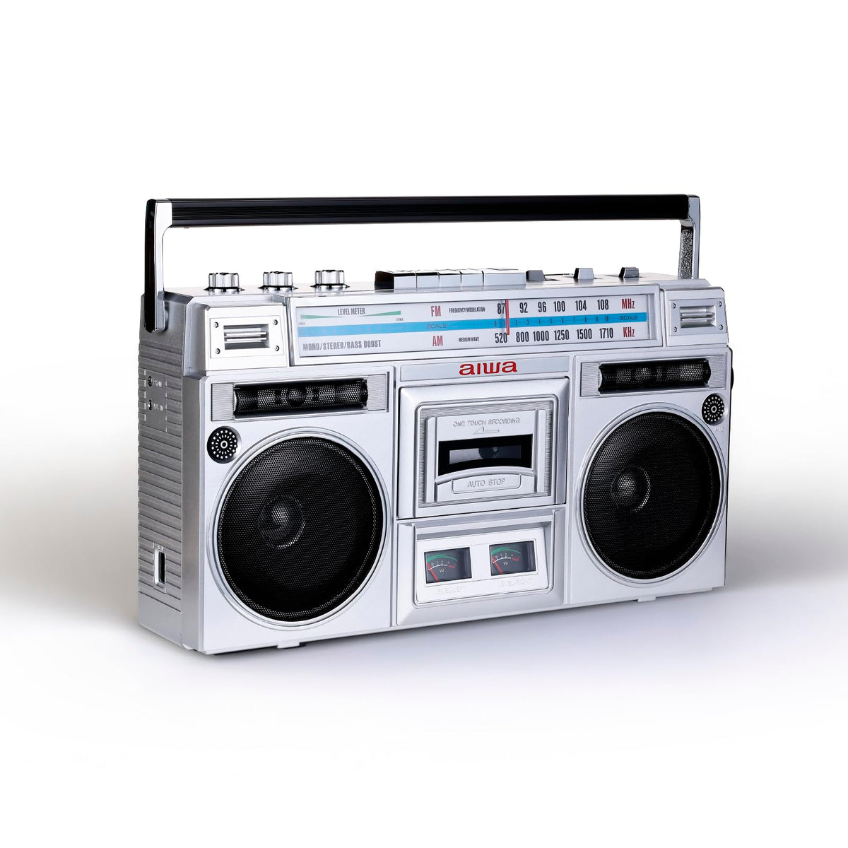Portable Retro Boombox Bluetooth Speaker with Cassette Player V6482