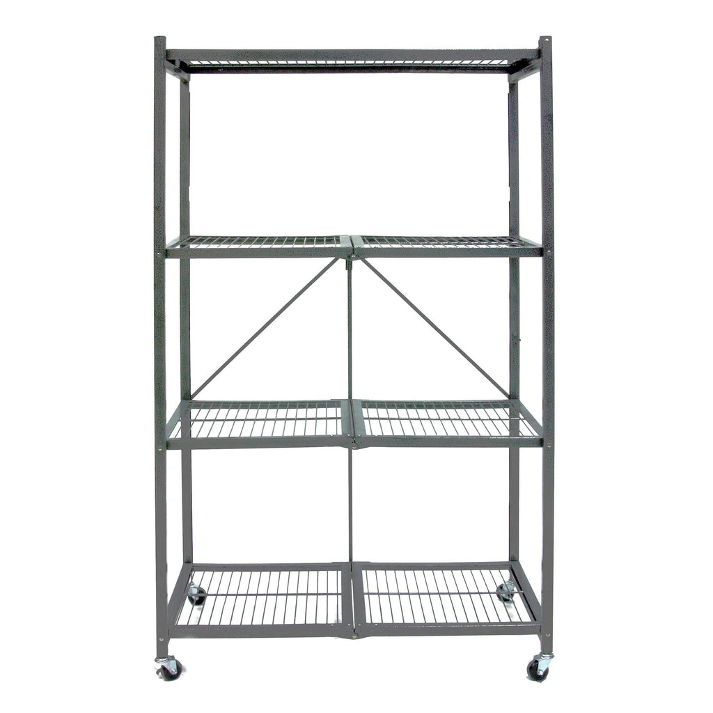 Foldable 4-Tier Heavy-Duty Steel Storage Rack R5538