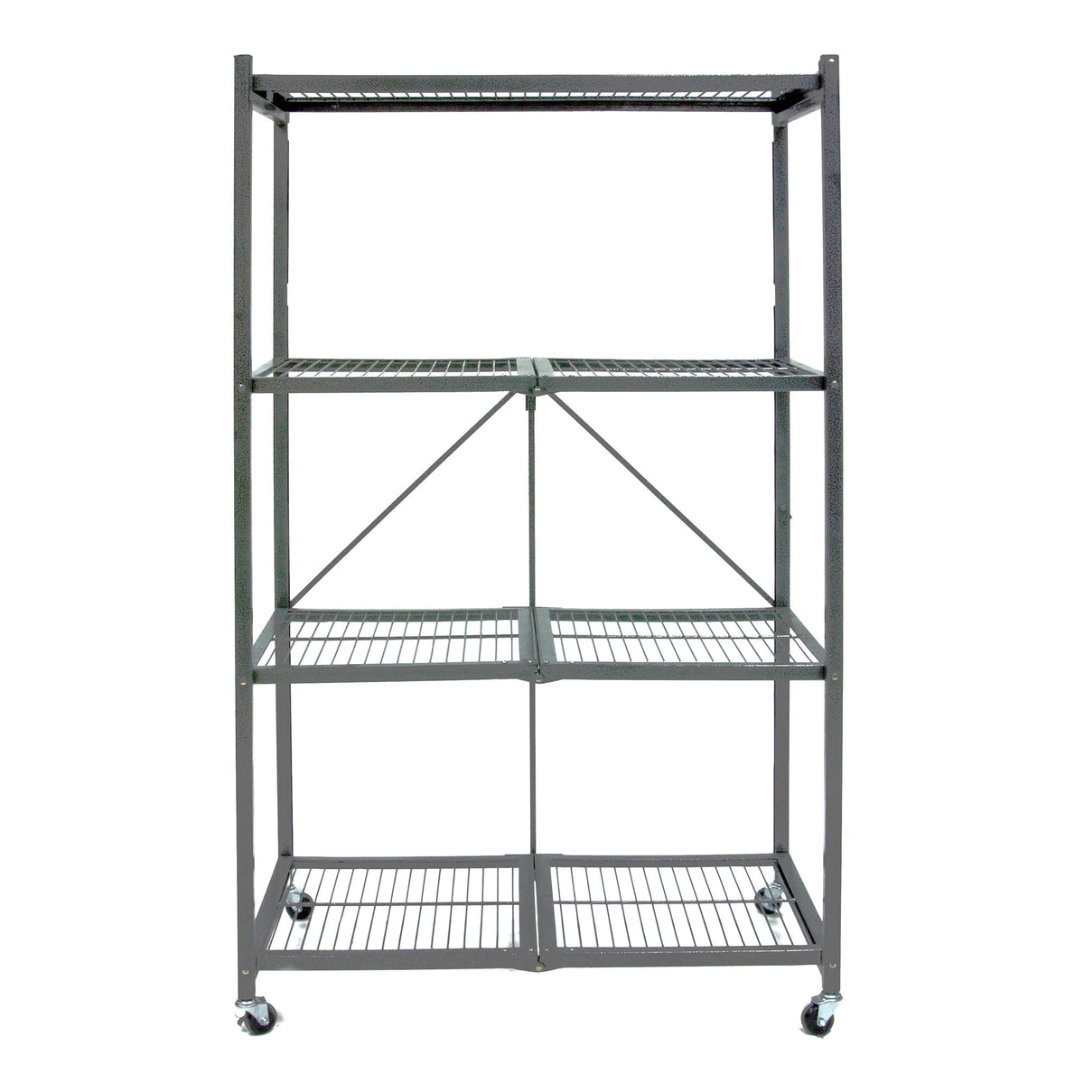 Foldable 4-Tier Heavy-Duty Steel Storage Rack R5538