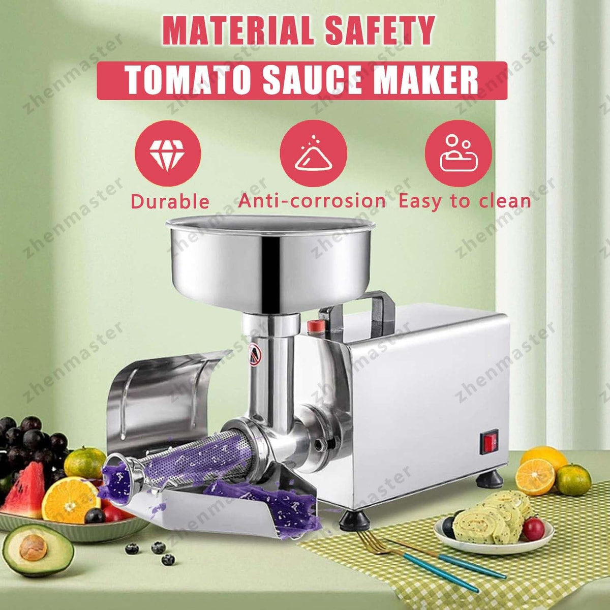 450W Stainless Steel Electric Tomato Strainer T17714