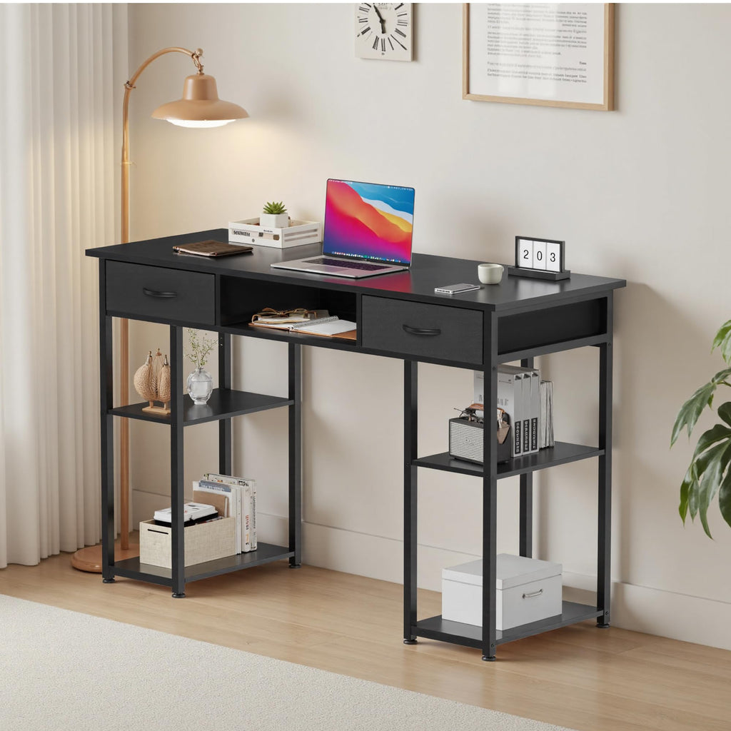 48 Inch Desk with Fabric Drawers D914592