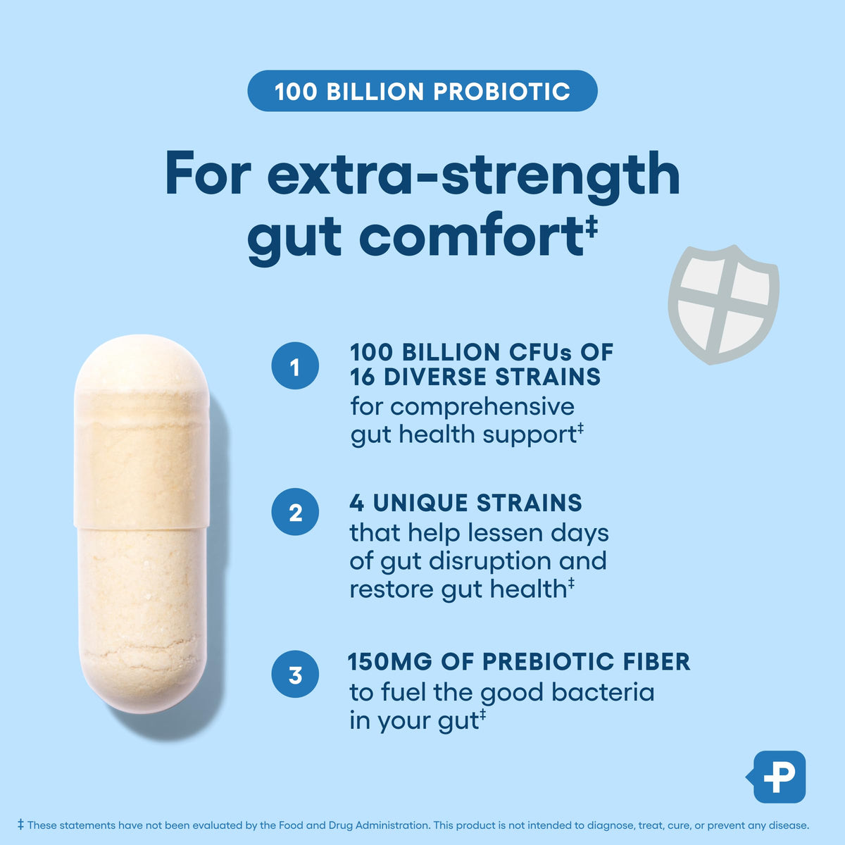 100 Billion 16 Strains Probiotic with Prebiotics C83355