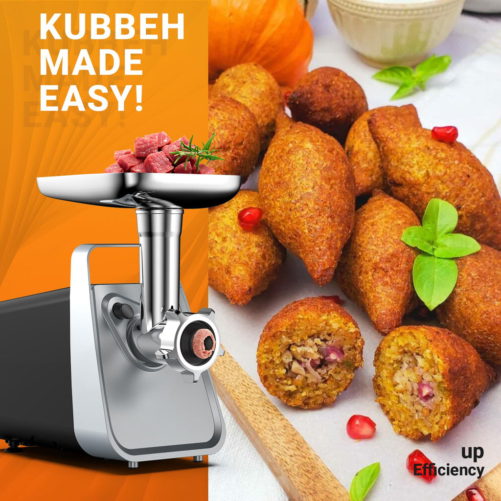 Electric Meat Grinder with Sausage Stuffer, 2 Blades, 3 Plates, 2800W N225