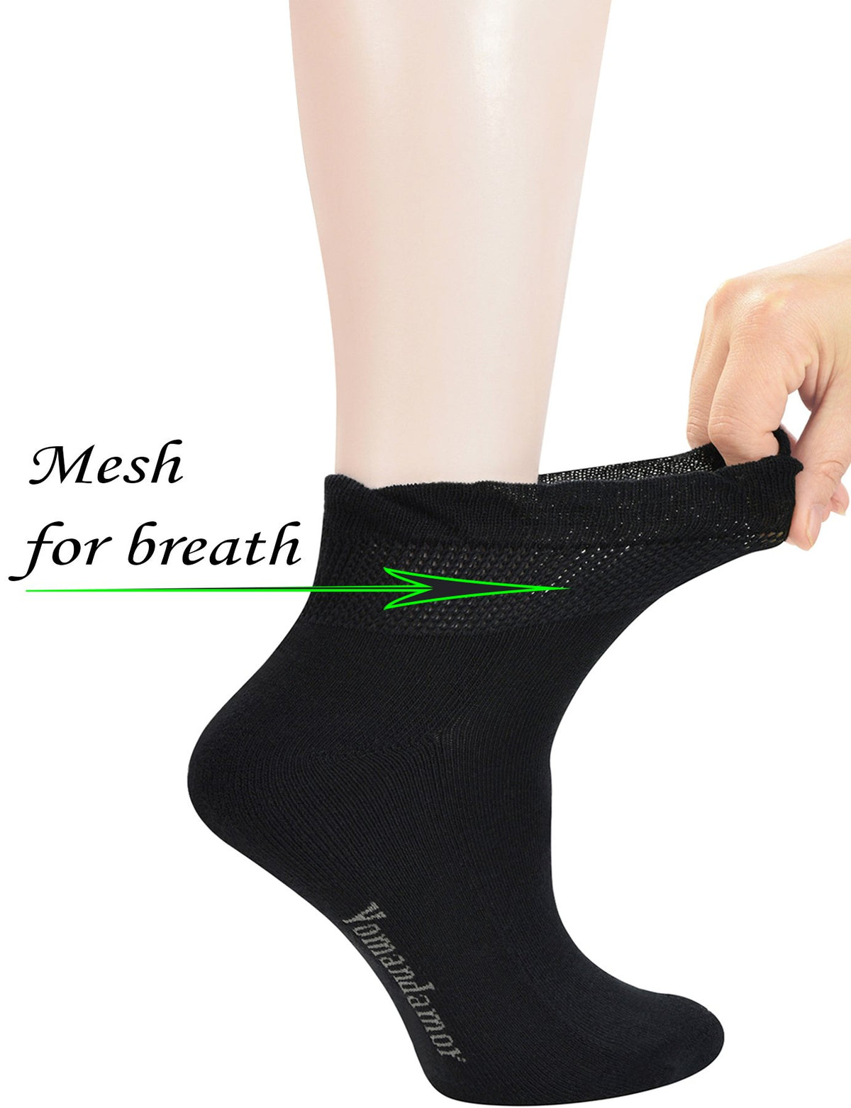5 Pairs Non-binding Seamless Toe Ankle Socks U921751