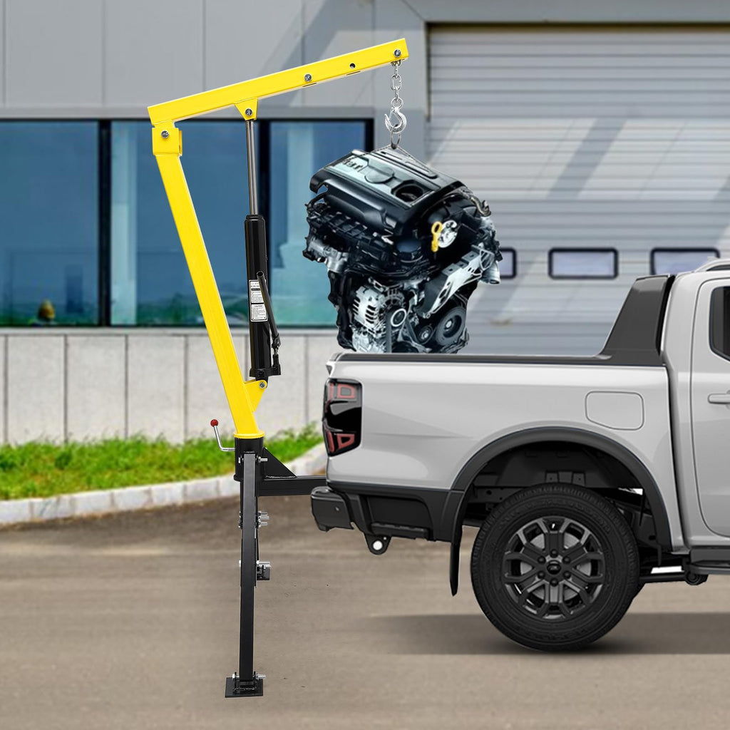 Hydraulic 1000Lbs Hitch-Mounted 360° Swivel Pickup Truck Crane K261475