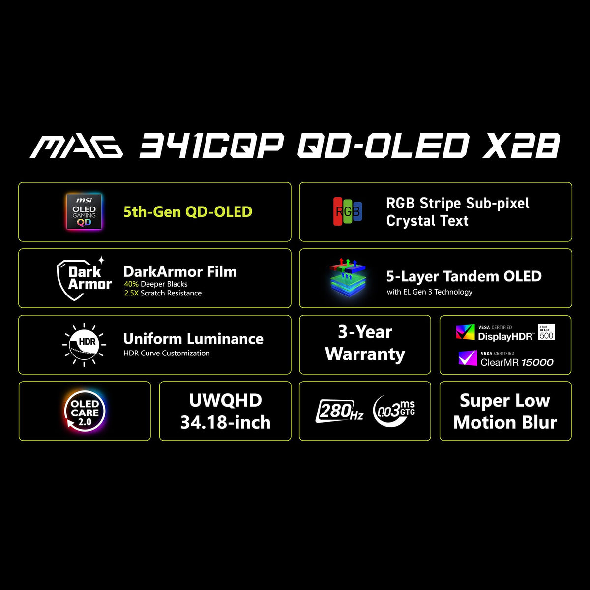 34" UWQHD QD-OLED Monitor E793