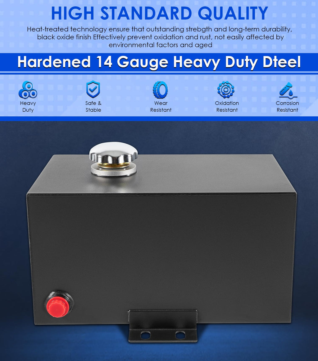 5 Gallon Hydraulic Fluid Reservoir Tank 14 Gauge Steel B478