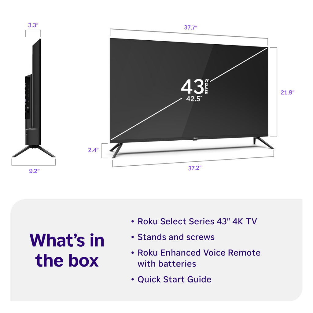 43-Inch 4K HDR LED Smart TV V111227