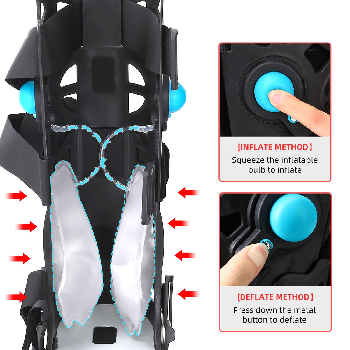 Inflatable Walking Boot Orthopaedic Boot (M) V1865