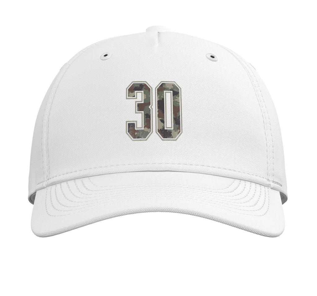 Camouflage Number 30 Adjustable Baseball Hat P6893