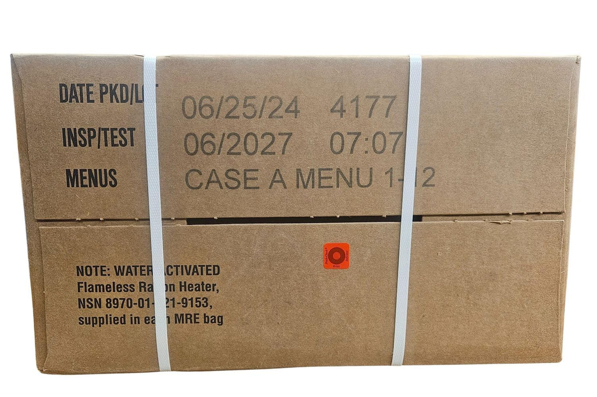 Case of 12 MREs Ready to Eat Meal 12 Packs X981676