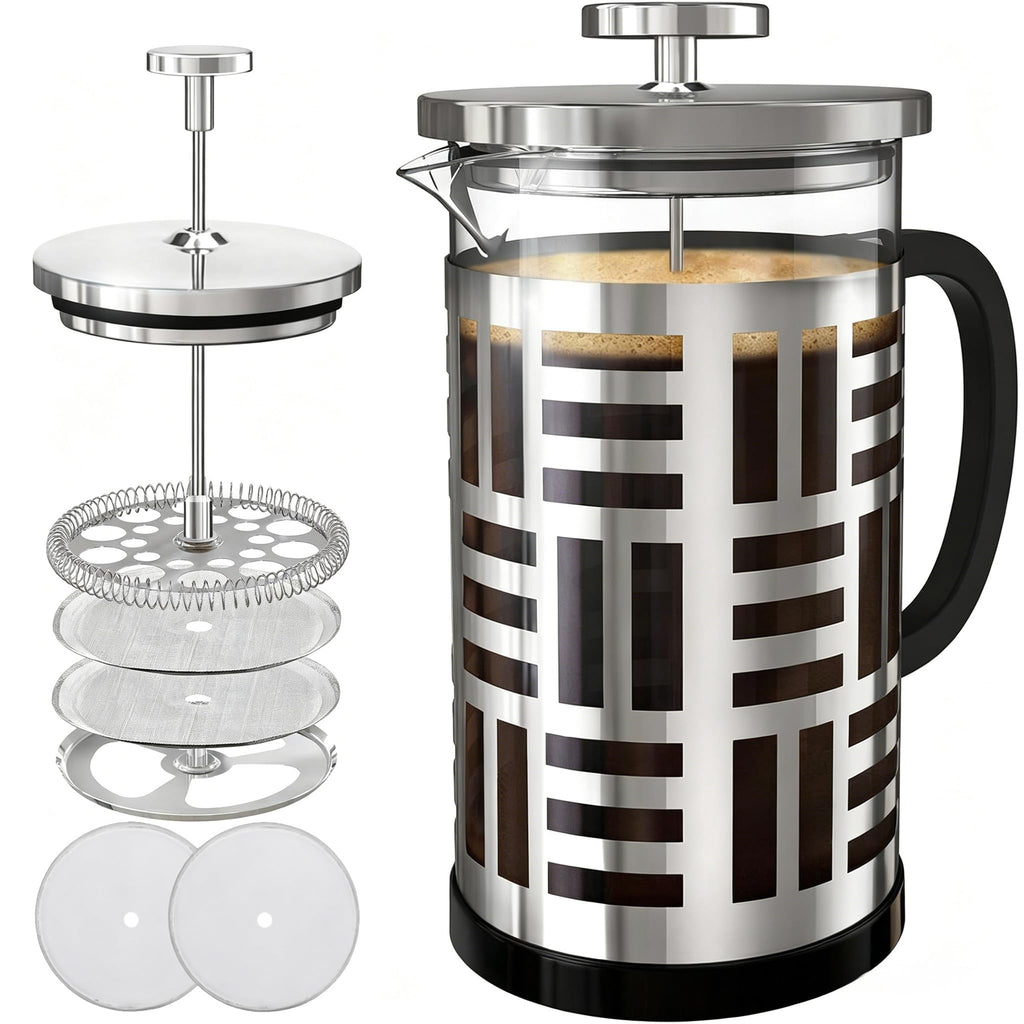 34 oz Brushed Stainless French Press C666